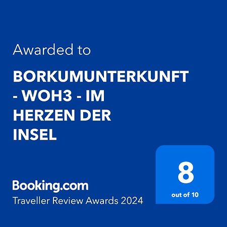 Borkumunterkunft - Woh3 - Im Herzen Der Insel Exterior foto